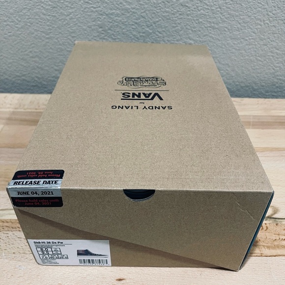 VANS Sk8-HI Spongebob Sandy Liang Patchwork Women's US 9.5 8.5 - Picture 10 of 11